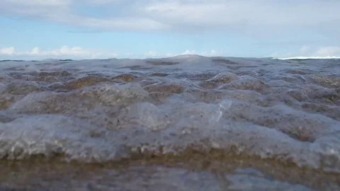 Hawaii Wave Hitting Underwater Camera Stock-Footage 80788630