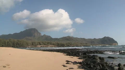 Hawaiian Beach Stock Footage 54709789