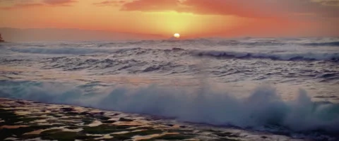 Hawaiian Beach Sunset 2 | Anamorphic Stock-Footage 46738434