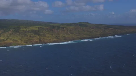 Hawaiian Coastline Stock Footage 53545111