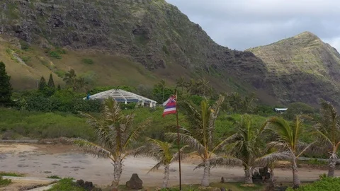 Hawaiian Flag Stock Footage 112952460