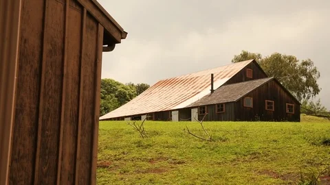 Hawaiian Old Barn Stock Footage 93592701