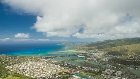 Hawaiian Panoramic View Stock Footage 113391161