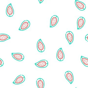 Hawaiian salt vector seamless pattern Stock Illustration
