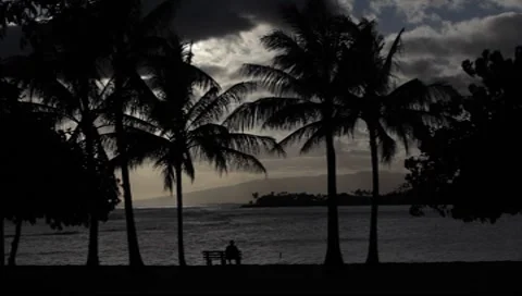 Hawaiian Sunset 1432 Stock Footage 7938460