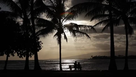 Hawaiian Sunset 1441 Stock Footage 7961995