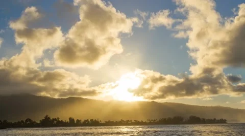 Hawaiian Sunset Stock Footage 44066083