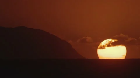 Hawaiian Sunset Stock Footage 170490035