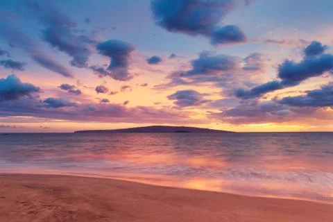 Hawaiian sunset Stock Photos