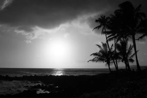 Hawaiian Sunset Stock Photos
