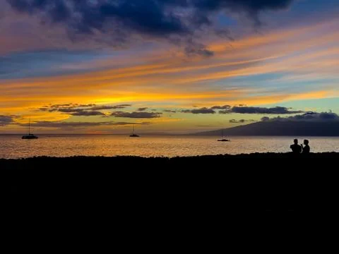 Hawaiian Sunset Stock-Fotos