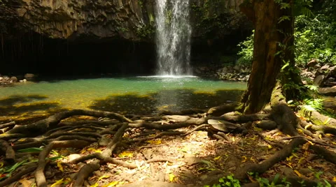 Hawaiian Waterfall Stock Footage 52982491