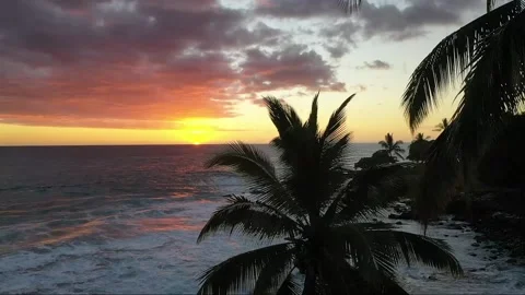 HawaiiSunsetDown Video stock 145087993