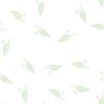 Hawk bird glyph seamless pattern Stock Illustration
