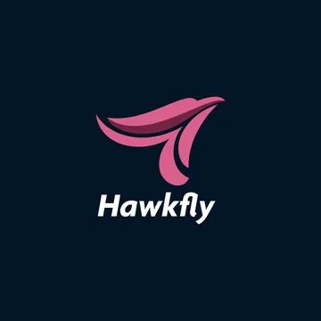 Hawk Fly Logo Stock Illustration