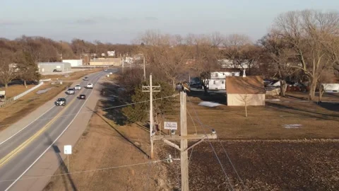 Hawk on  power lines Stock Footage 149539509