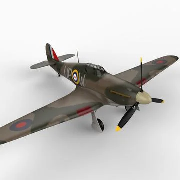 Hawker Hurricane 3D Model