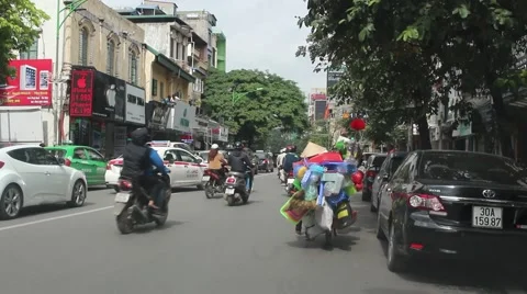 Hawkers on street Stock Footage 58626862