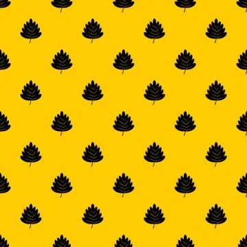 Hawthorn leaf pattern Illustrazione stock