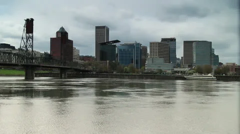 Hawthorne Bridge Realtime Stock Footage 24844910