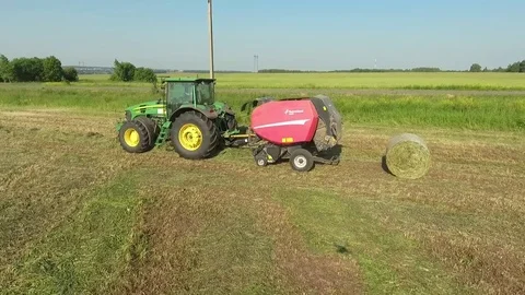 Hay bale Stock Footage 83624415