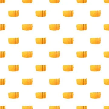 Hay bale pattern repeating on white background Stockillustratie