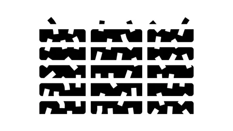 Hay bale stack glyph icon animation Video stock 326139278