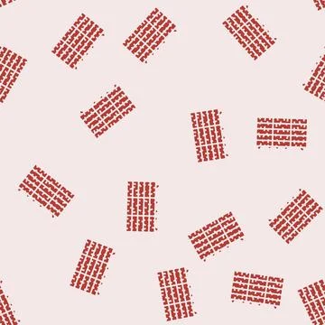 Hay bale stack glyph seamless pattern イラスト素材