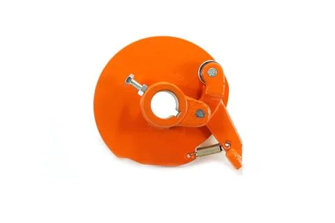 Hay baler spare part, perspective view isolated on white background Stock Photos