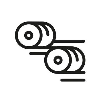 Hay Bales Stock Illustration