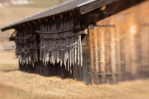 Hay barn Stock Photos