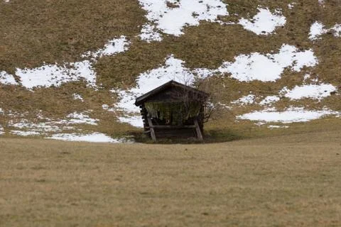 Hay barn Stock Photos