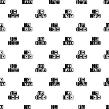 Hay bundles pattern vector Illustrazione stock