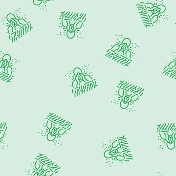 Hay fever line seamless pattern 스톡 일러스트