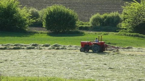 Hay Flipping Stock Footage 50563414