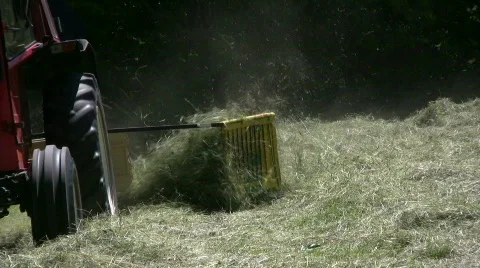 Hay harvest Stock Footage 484736