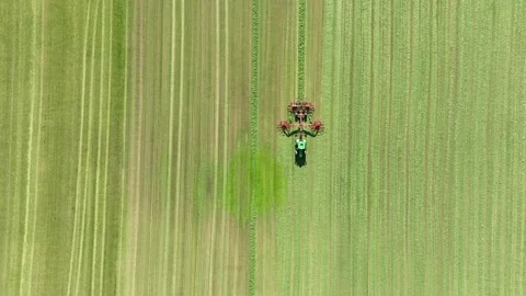 Hay making in the netherlands Stock Footage 289208230