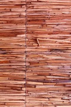 Hay or dry grass background. Thatch roof for background, dried straw or cane. Stock Photos