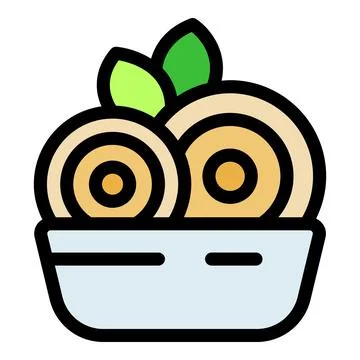 Hay rolls inside basket, freshly harvested forage for animal feed Stock-Illustration