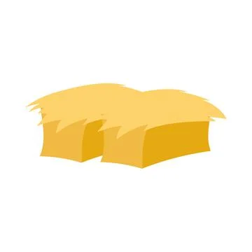 Hay semi flat color vector object Stock Illustration