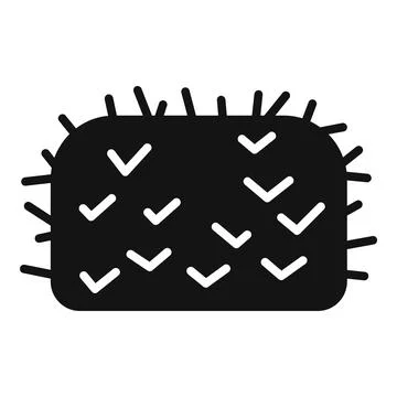Hay stack bail icon simple vector. Farm land element Stockillustratie