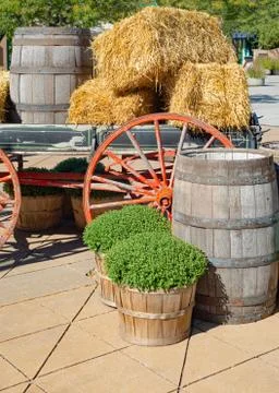 Hay Wagon Stock Photos