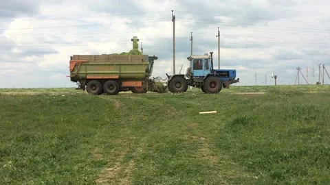 Haymaking in the Crimea in May 2019 스톡 동영상 107832146