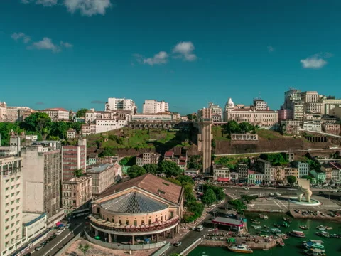 HAYPERLAPSE DO ELEVADOR LACERDA EM SALDOR BAHIA 動画素材 169156591