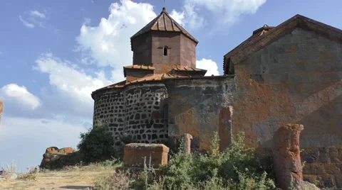 Hayravank monastery near the lake of Sevan, Armenia Video stock 56292889