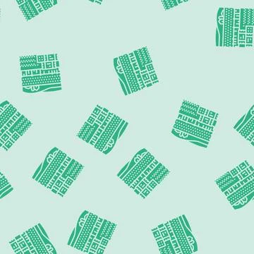 Haystack farm farmer glyph seamless pattern Stock Illustration