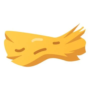 Haystack flat vector icon, sheaf of wheat ears, cartoon bale of hay, straw barn Stock Illustration