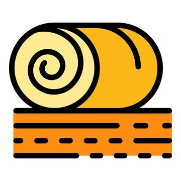 Haystack icon color outline vector Stock Illustration