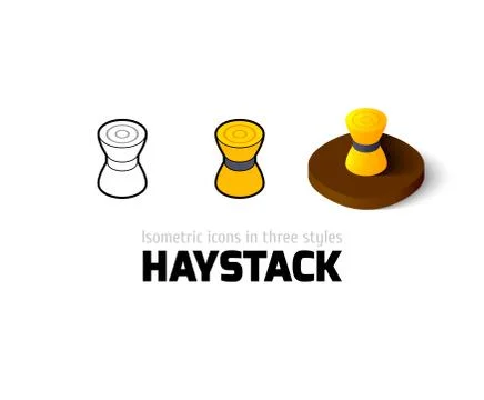 Haystack icon in different style Stock Illustration