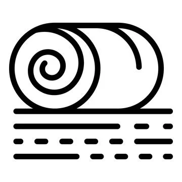 Haystack icon, outline style Stock Illustration
